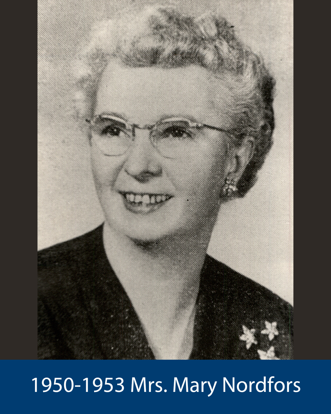 1950-1953 Mrs. Mary Nordfors