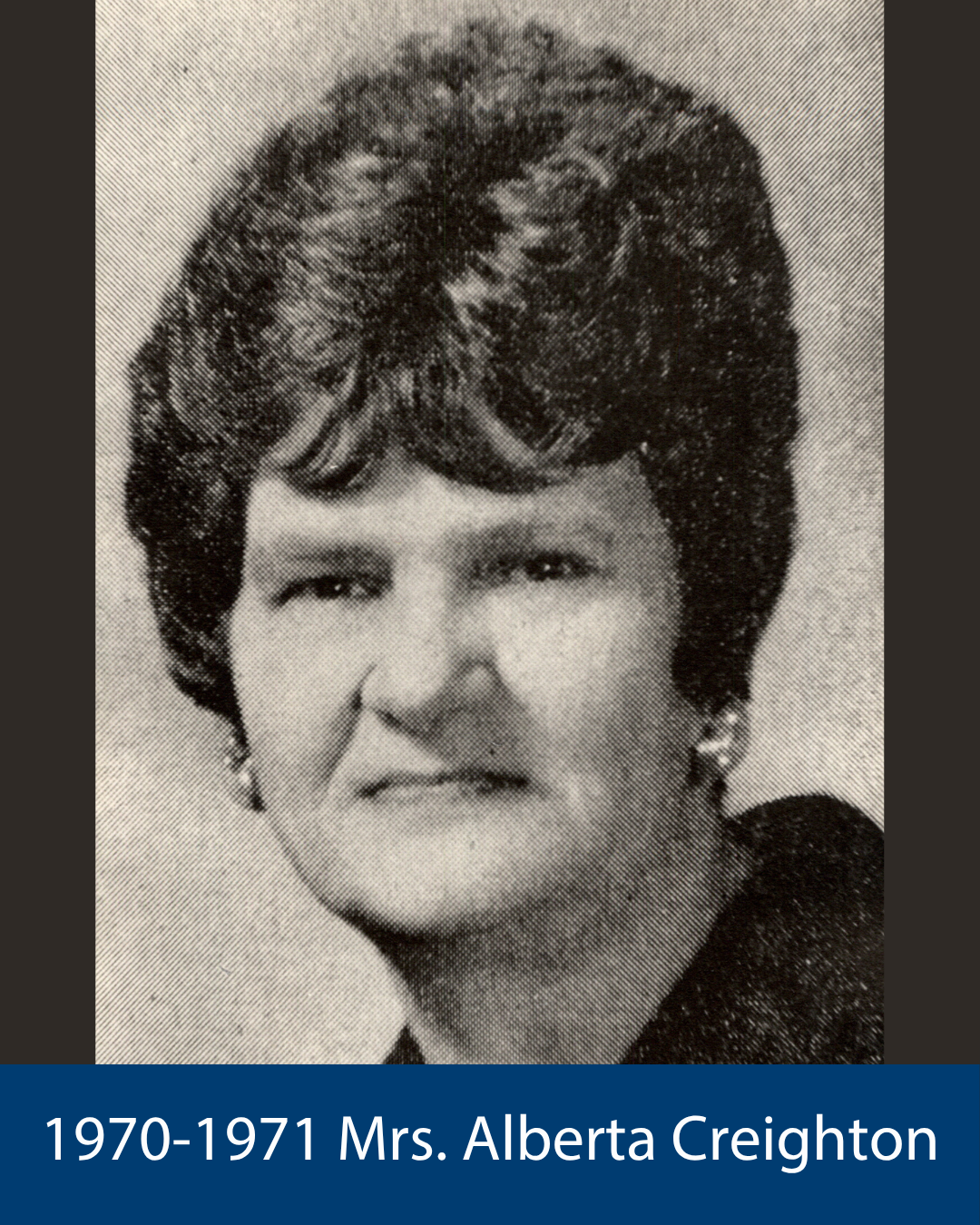 1970-1971 Mrs. Alberta Creighton