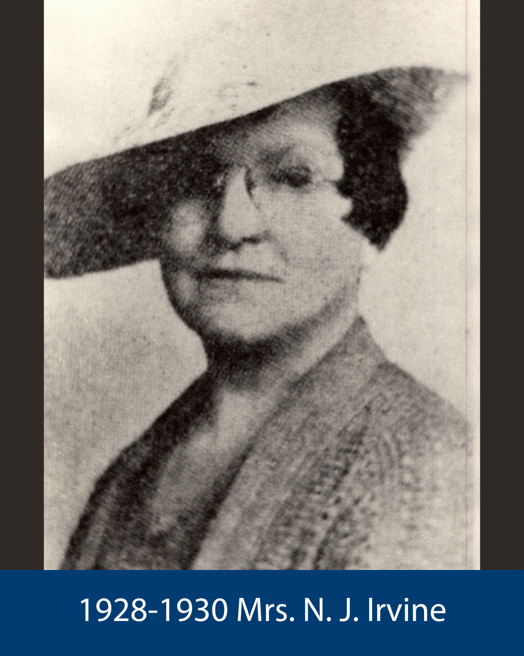 1928-1930 Mrs. N. J. Irvine